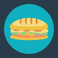 Trendy Burger Concepts vector