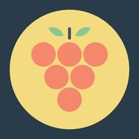 Trendy Grapes Concepts vector