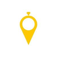 pointer with diamond ring  icon vector