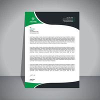 Corporate letterhead design template vector