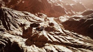 Insight Mars exploring the surface of red planet. Elements furnished by NASA. video