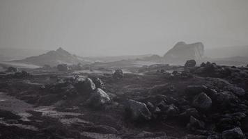 Mountain landscape covered with snow and ice video