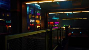 cena noturna da cidade japonesa com luzes de neon video