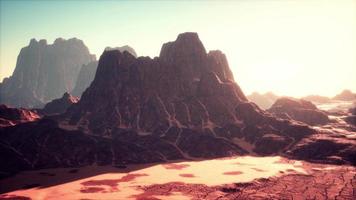 Desert Buttes with Blue Sky in Utah video