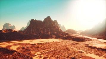 Desert Buttes mit blauem Himmel in Utah video