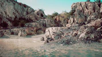 coste rocciose mediterranee e paesaggio video