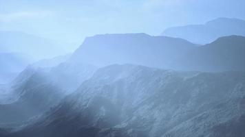 landskap panoramautsikt öken med steniga berg video