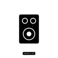 Audio Speaker Icon Vector - Sign or Symbol