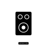 vector de icono de altavoz de audio - signo o símbolo