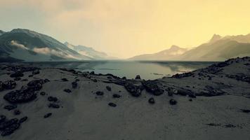 natuurlijke attracties van de kust van de Barentszzee video