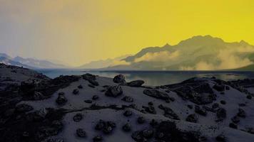 atrações naturais da costa do mar de barents video