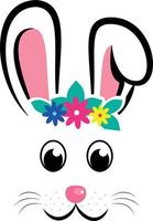 Kawaii Easter Bunny. Vector illustration