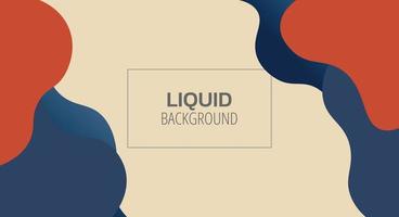 Abstract liquid background dynamic shape vector