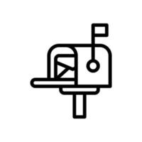 mailbox line style icon. vector illustration for graphic design, website, app