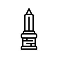 icono de estilo de línea de monumento. ilustración vectorial para diseño gráfico, sitio web, aplicación vector