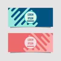 Vector Design Banner Background In Two Colors, blue and pink