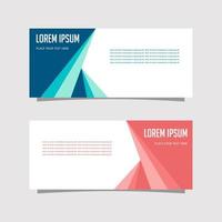 Vector Design Banner Background In Two Colors, blue and pink