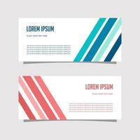 Vector Design Banner Background In Two Colors, blue and pink