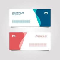 Vector Design Banner Background In Two Colors, blue and pink