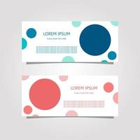 Vector Design Banner Background In Two Colors, blue and pink