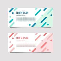 Vector Design Banner Background In Two Colors, blue and pink