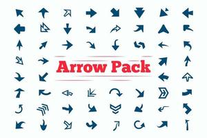 Arrow pack vector objects. Useful for navigation, direction and presentation.