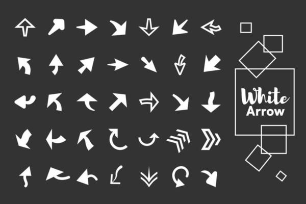 White Arrow Vector Art, Icons, and Graphics for Free Download