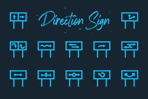 Direction sign for easy navigational way in and out vector arrow.