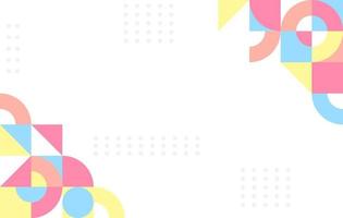 Abstract Colorful Flat Geometric Background vector