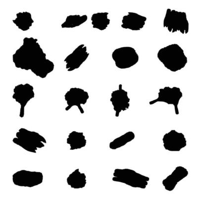 Ink brush stroke collection