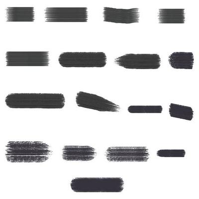 Ink brush stroke collection