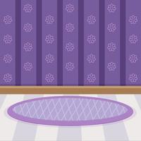 papel tapiz dulce y diseño de piso color violeta vector