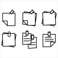 Sticky note icon, Vector illustration eps.10