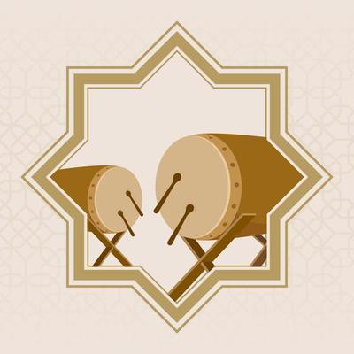 post feed content ramadan kareem. square content speech. illustrations, frames, mosques, ornaments.