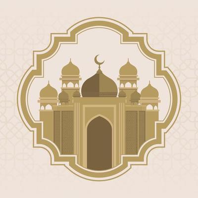post feed content ramadan kareem. square content speech. illustrations, frames, mosques, ornaments.