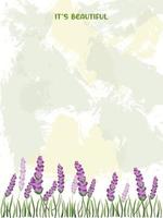 fondo abstracto con hermosa lavanda vector