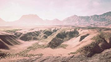 Aerial view of desert at the Libya video