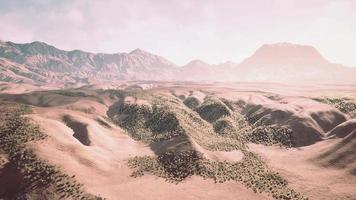 uitzicht op de woestijn vanuit het vliegtuig video