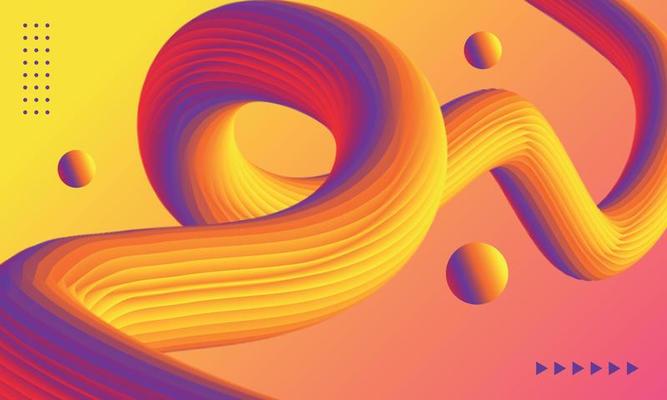 Modern Fluid Background Design Vector Template