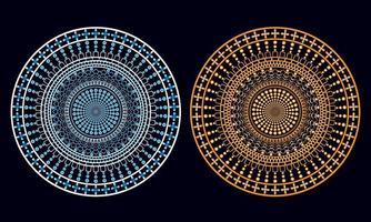 Mandala Design Abstract Background with two different color vector
