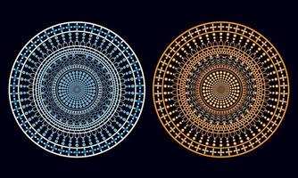 Mandala Design Abstract Background with two different color vector