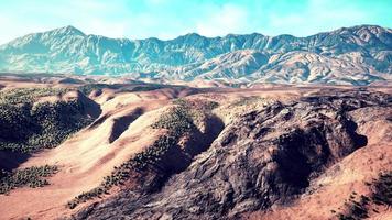 Aerial view of desert at the Libya video