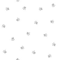 Cat paw print vector seamless pattern. Pet steps texture