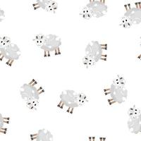 Sheep pattern. Animals pattern. Children's pattern for textiles. vector