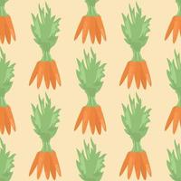 Carrot pattern. Bright fresh carrots on a pattern. bunch of carrots vector