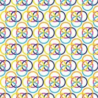 Pattern seamless circle abstract wave background vector