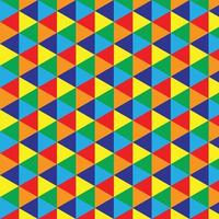 fondo de patrón triangular colorido. vector