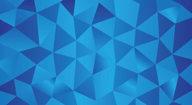 fondo de estilo polivinílico bajo triangular arrugado geométrico abstracto azul vector