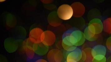 Multicolor rainbow bokeh move from right to left video