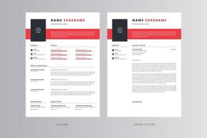 Professional Resume and Cover Letter Template. Pro Vector